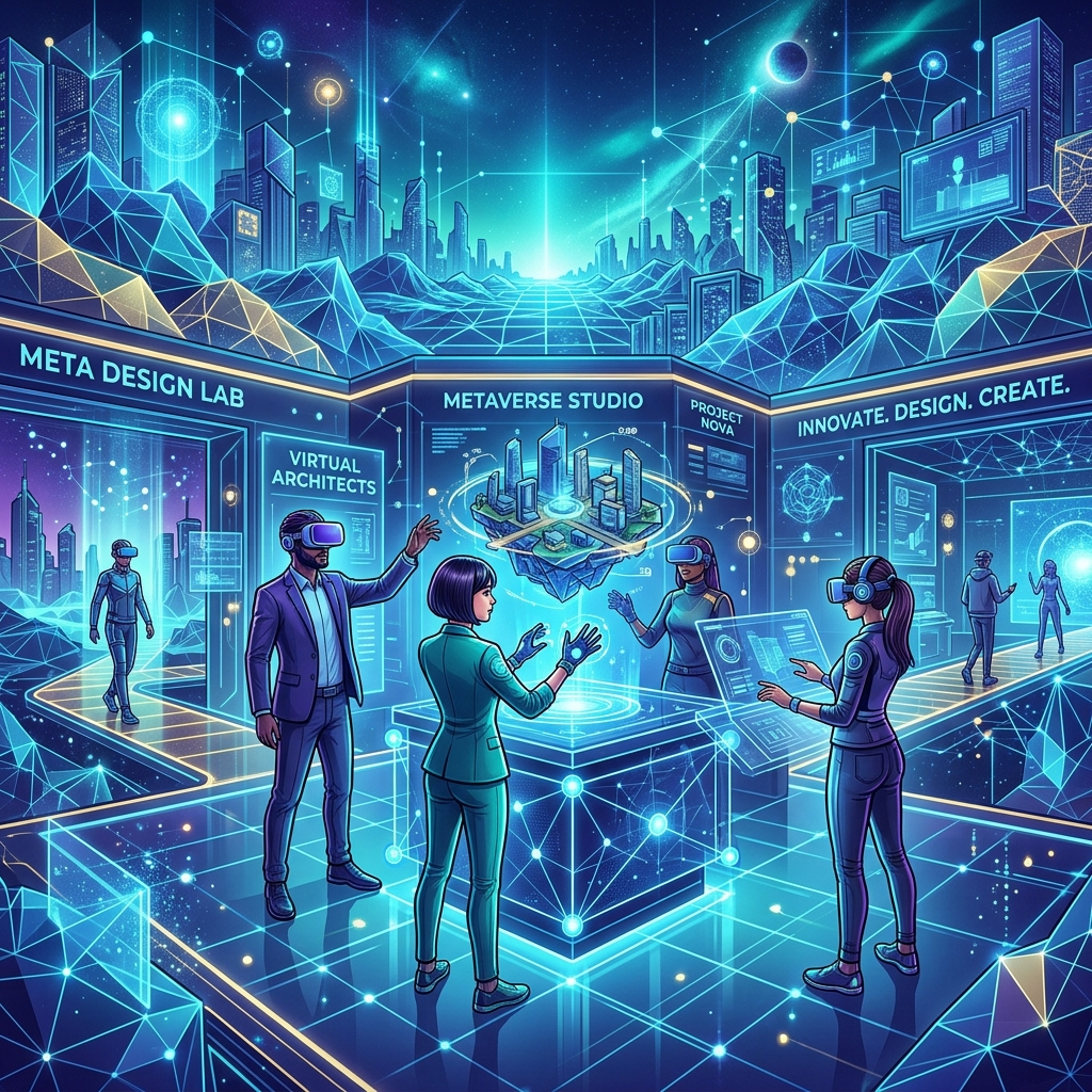 Metaverse VR Background